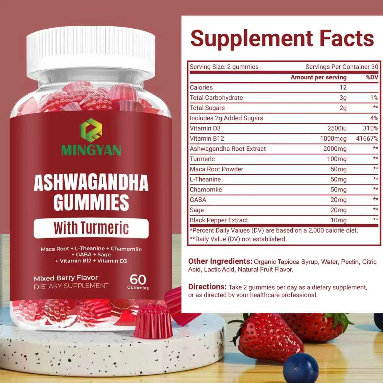 Lunieo Ashwagandha Turmeric Gummies, product photo 5