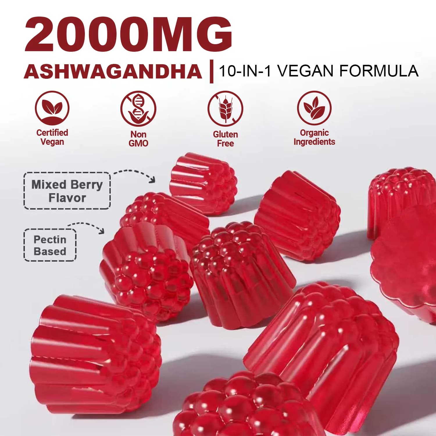 Lunieo Ashwagandha Turmeric Gummies, product photo 6