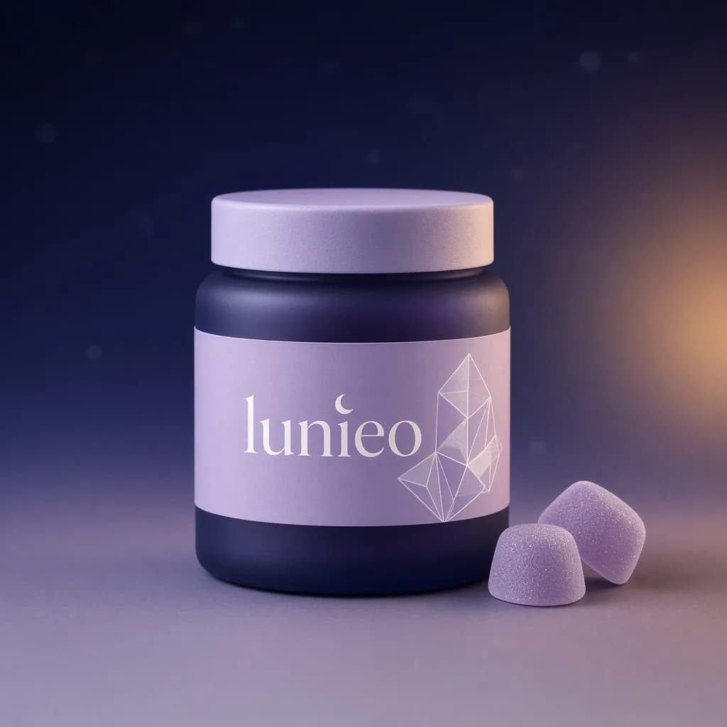 Lunieo Magnesium 5-HTP Gummies, Lunieo packaging