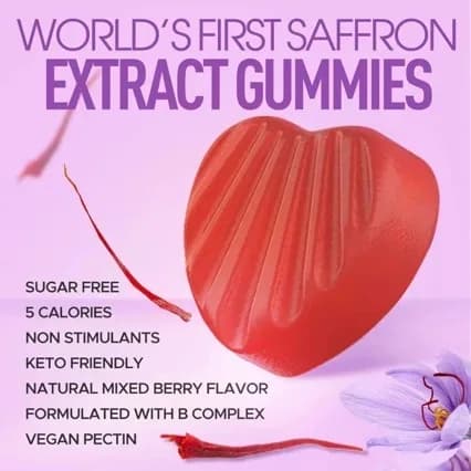 Lunieo Saffron 5-HTP Gummies, product photo 3