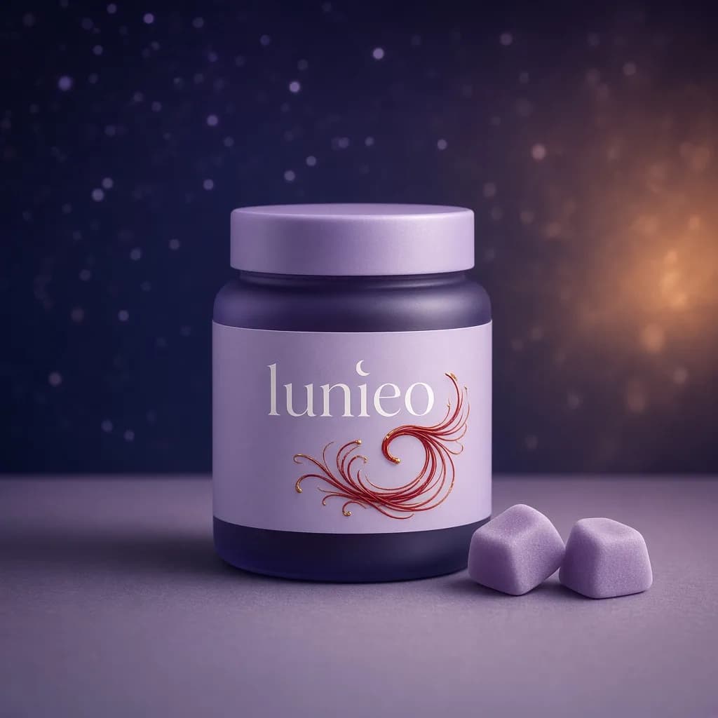 Lunieo Saffron 5-HTP Gummies, Lunieo packaging